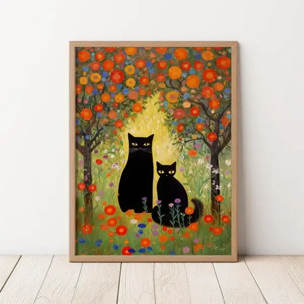 black cat garden