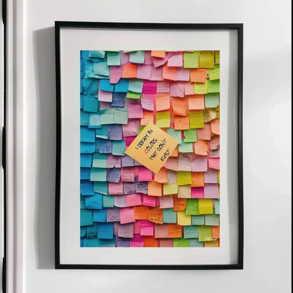 sticky note art